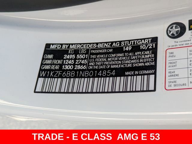 Used 2022 Mercedes-Benz E 53 AMG 4MATIC Sedan image 40