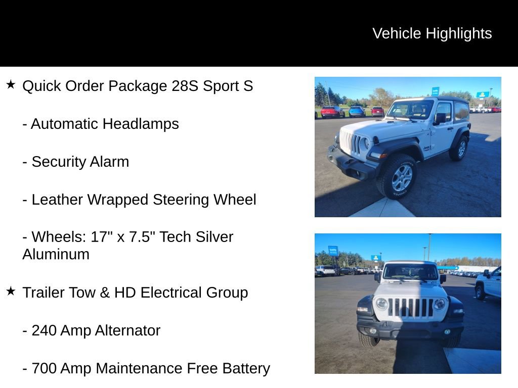 Used 2019 Jeep Wrangler Sport AWD/4WD image 8