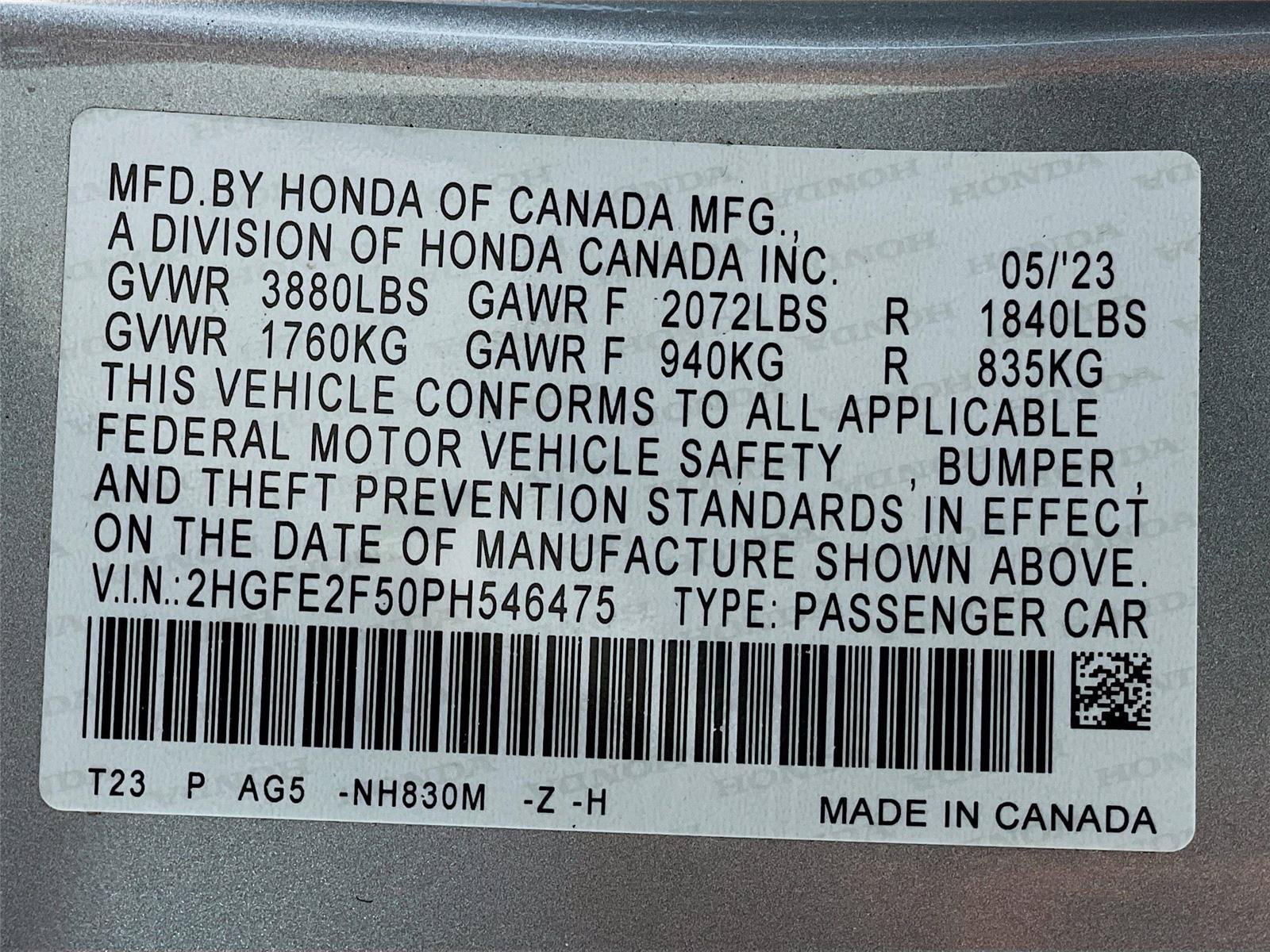 Used 2023 Honda Civic Sport image 25