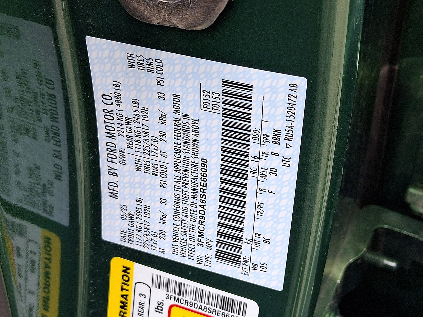 Used 2025 Ford Bronco Sport Badlands w/ Badlands Tech Package AWD/4WD image 28