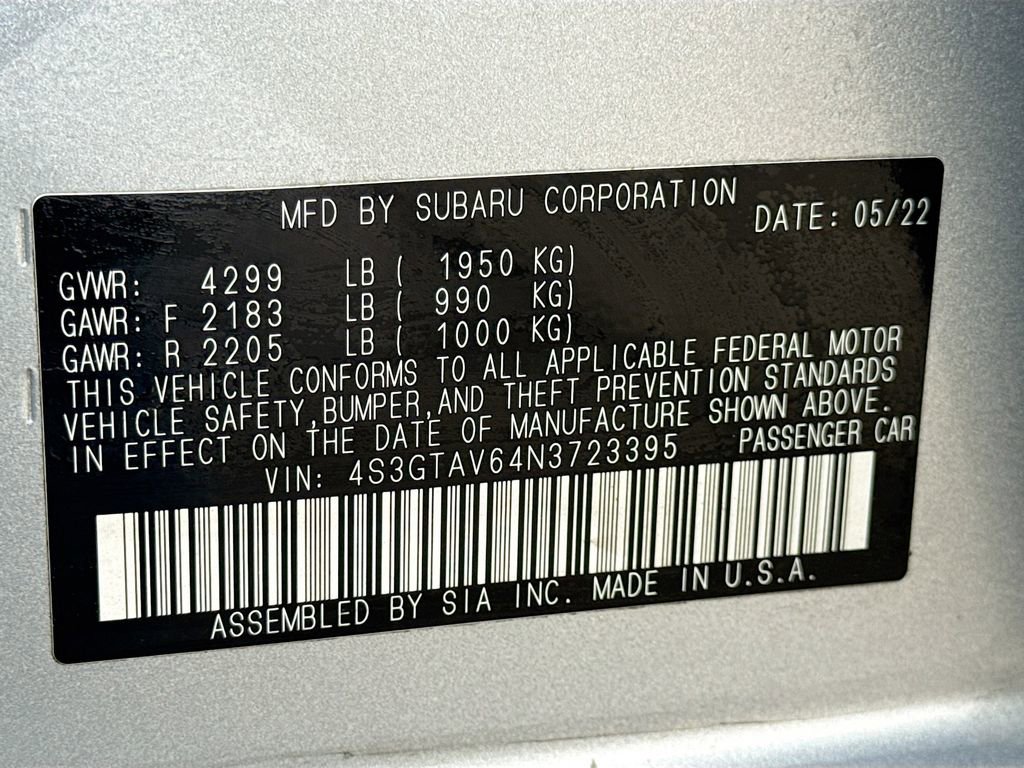 Certified 2022 Subaru Impreza 2.0i Premium image 41