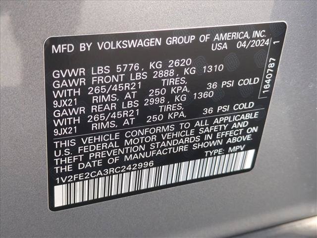 Used 2024 Volkswagen Atlas Cross Sport SEL Premium R-Line AWD/4WD image 14