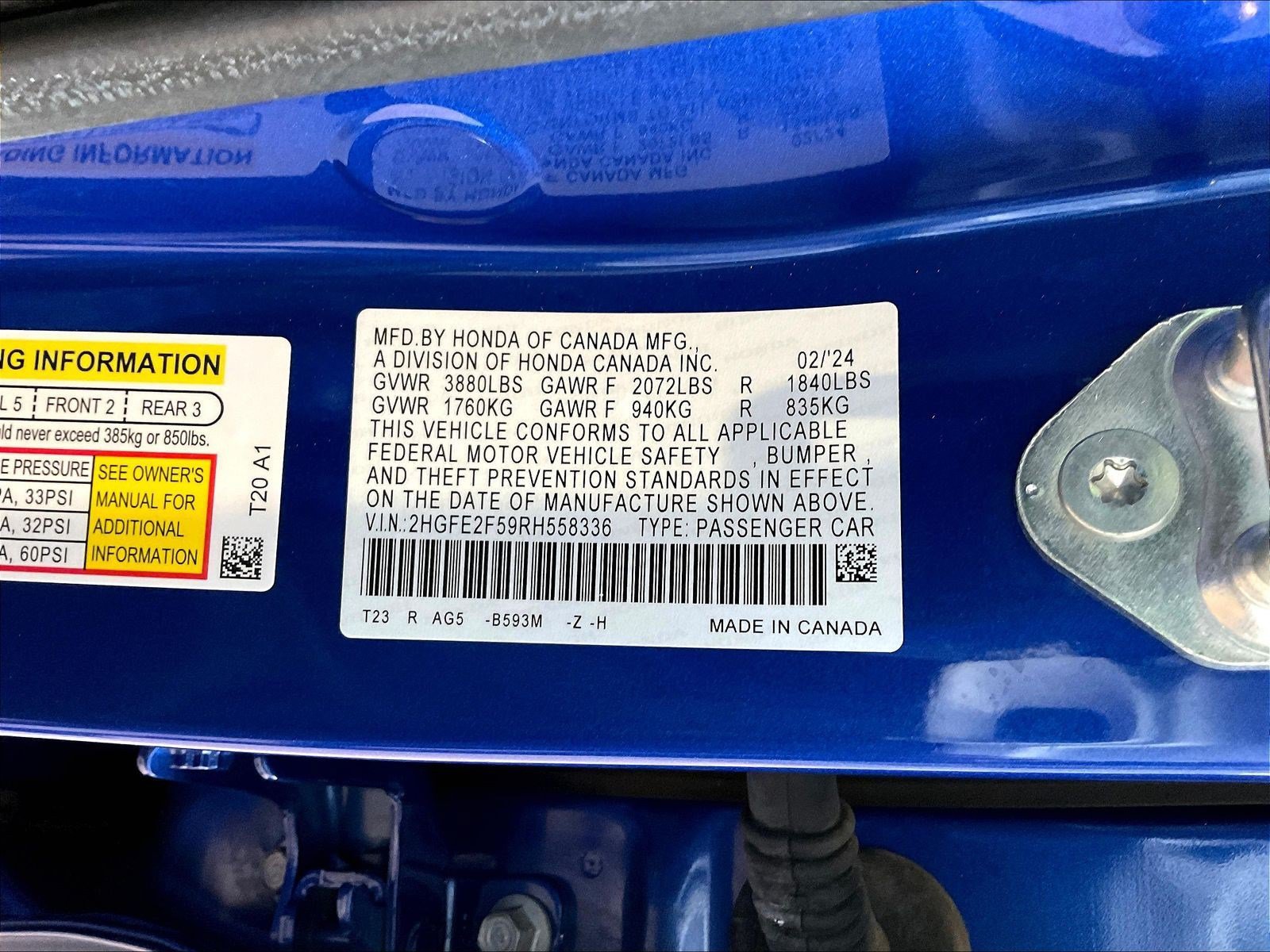 Used 2024 Honda Civic Sport image 17