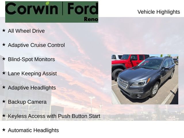 Used 2017 Subaru Outback 2.5i Premium AWD/4WD image 8