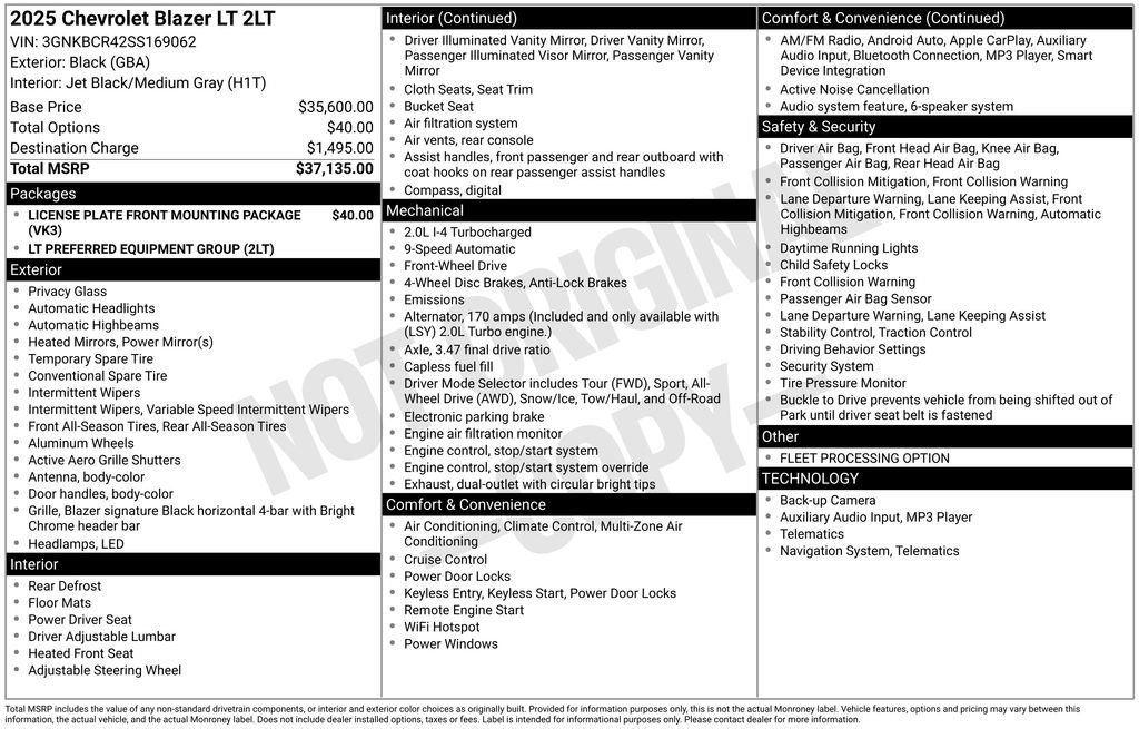 Used 2025 Chevrolet Blazer LT image 12