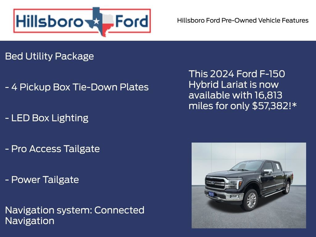 Used 2024 Ford F150 Lariat w/ Equipment Group 502A High image 13