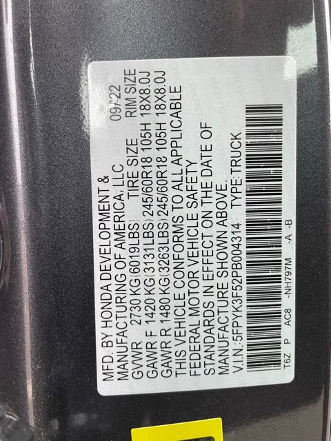 Used 2023 Honda Ridgeline RTL image 37
