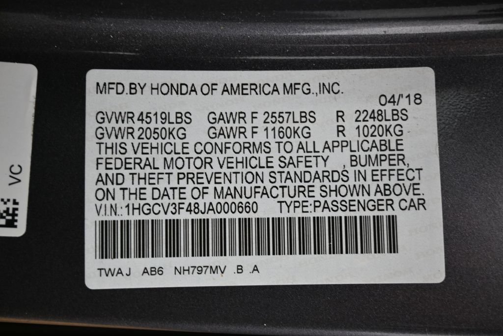 Used 2018 Honda Accord EX image 39