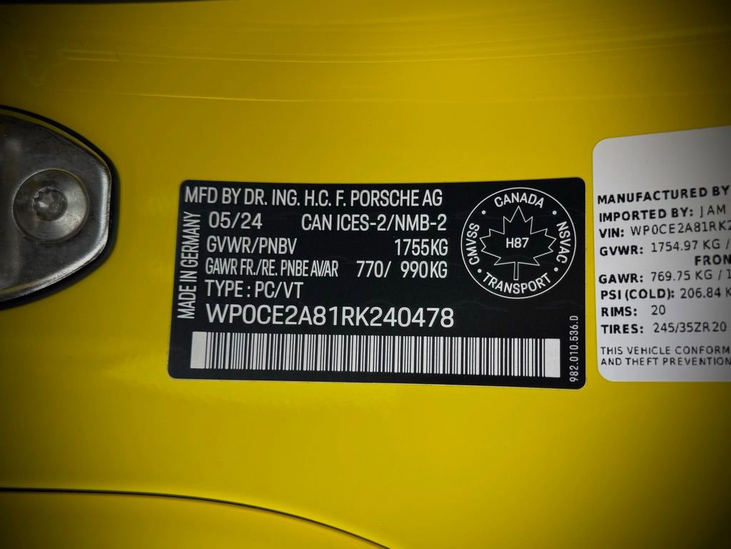 Certified 2024 Porsche 718 Boxster Spyder RS image 30