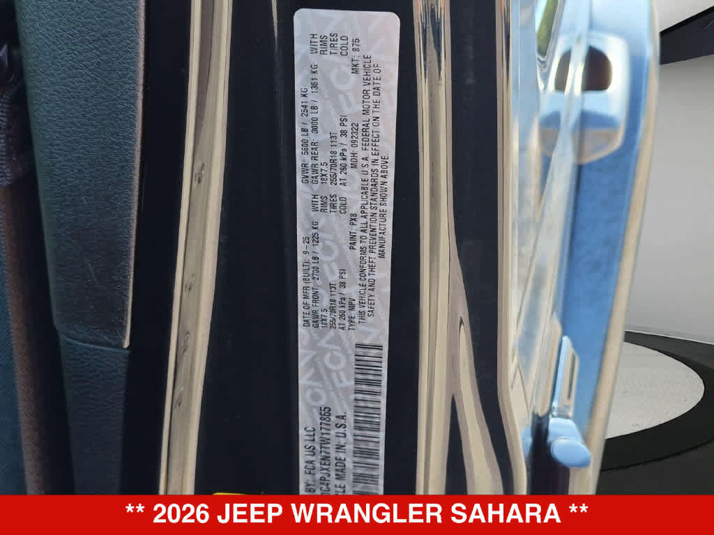 Used 2026 Jeep Wrangler Unlimited Sahara AWD/4WD image 34
