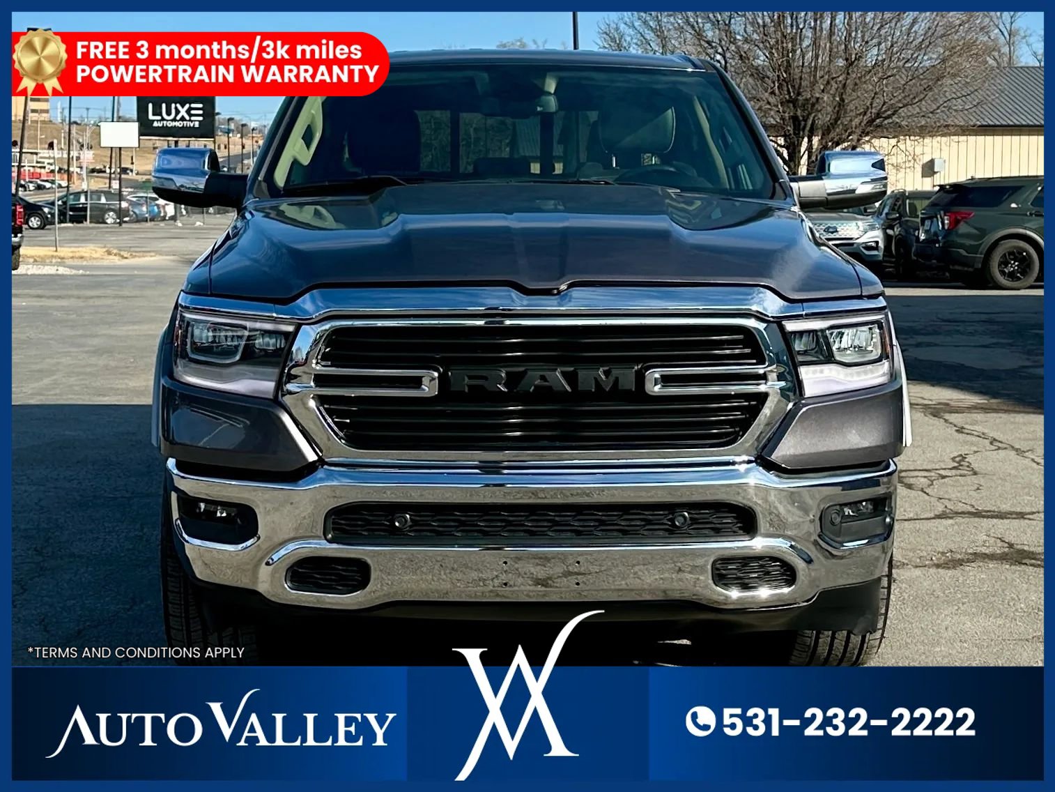 Used 2020 RAM 1500 Laramie AWD/4WD image 2