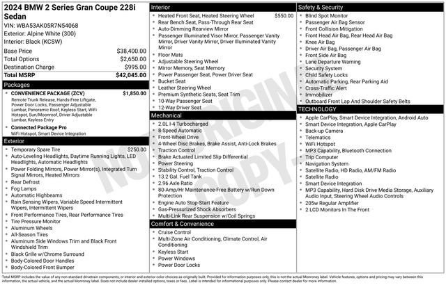 Used 2024 BMW 228i Gran Coupe FWD image 28