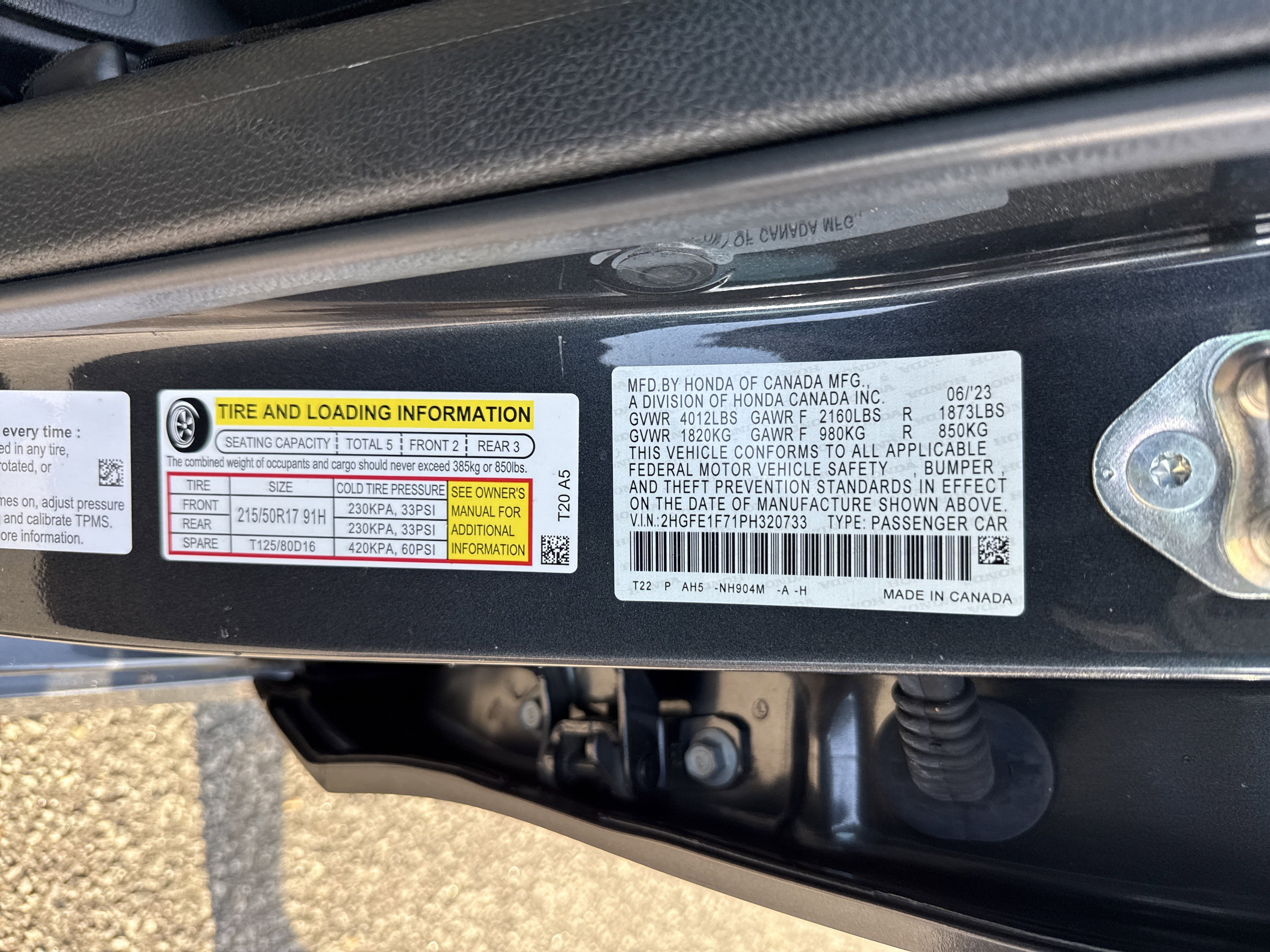 Certified 2023 Honda Civic EX image 37