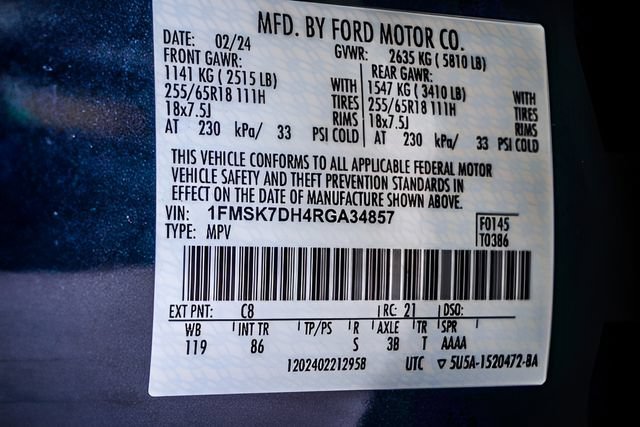 Used 2024 Ford Explorer XLT RWD image 36