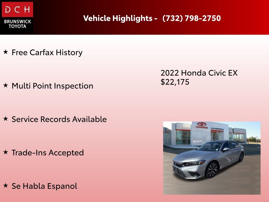 Used 2022 Honda Civic EX image 4