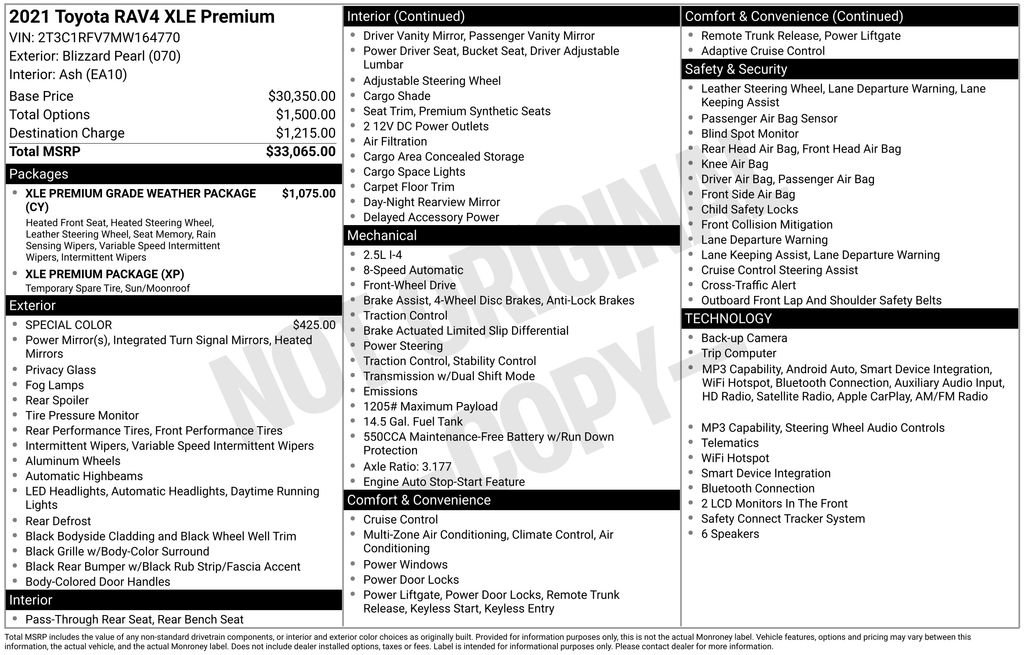 Used 2021 Toyota RAV4 XLE Premium FWD image 46