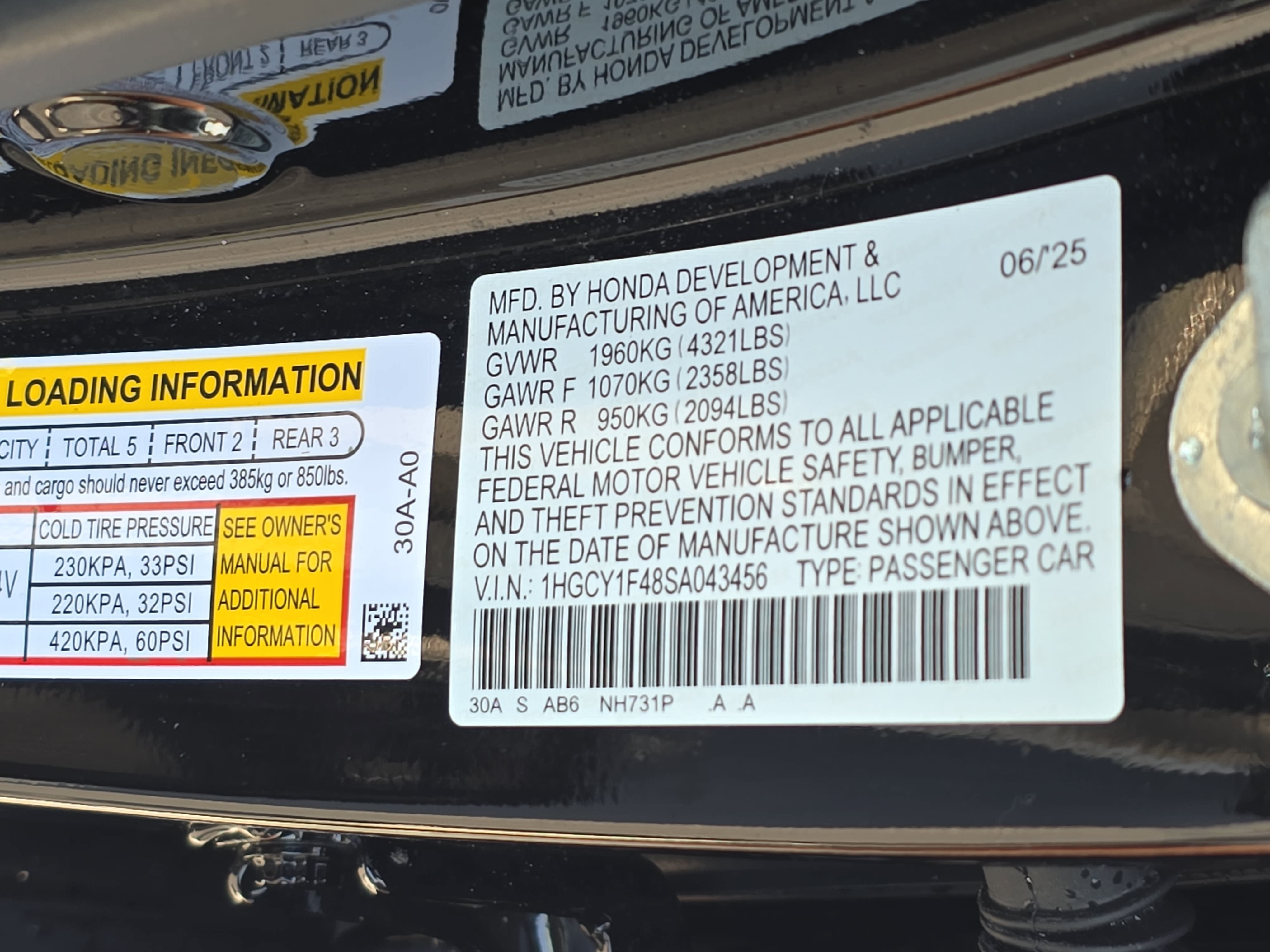 Certified 2025 Honda Accord SE image 33