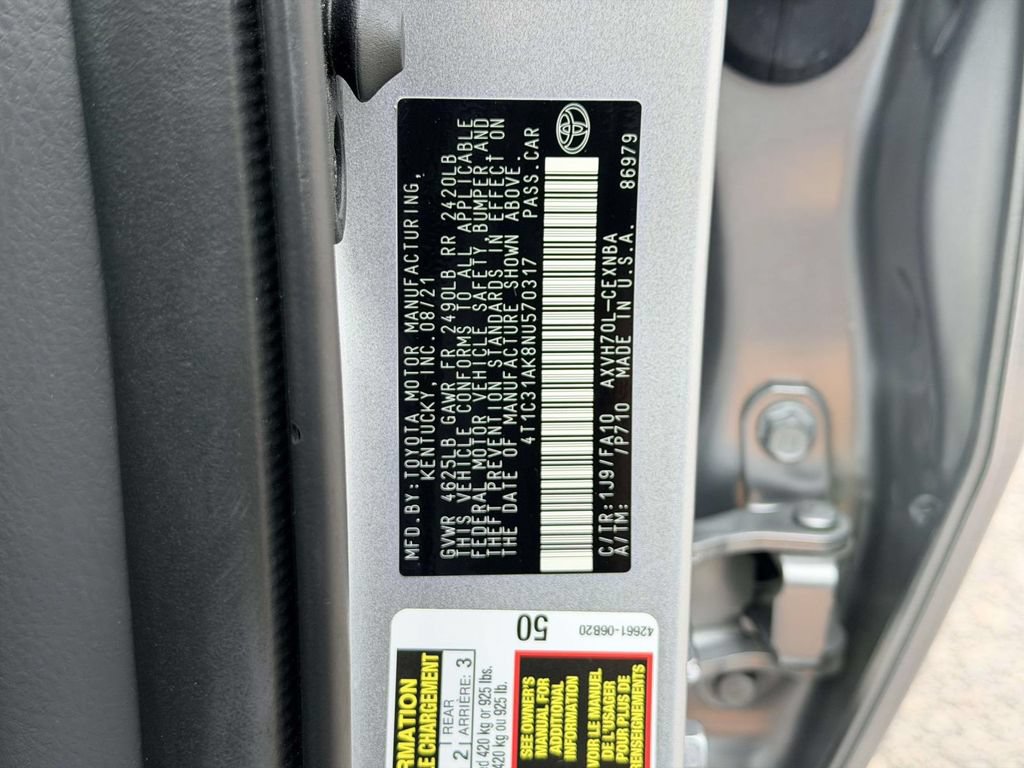 Certified 2022 Toyota Camry LE FWD image 26