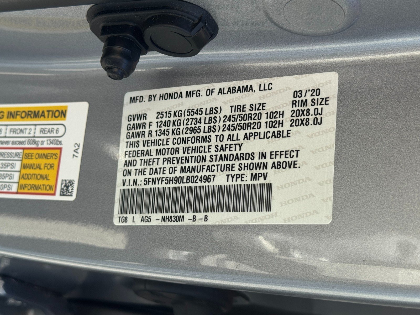 Used 2020 Honda Pilot Touring image 47