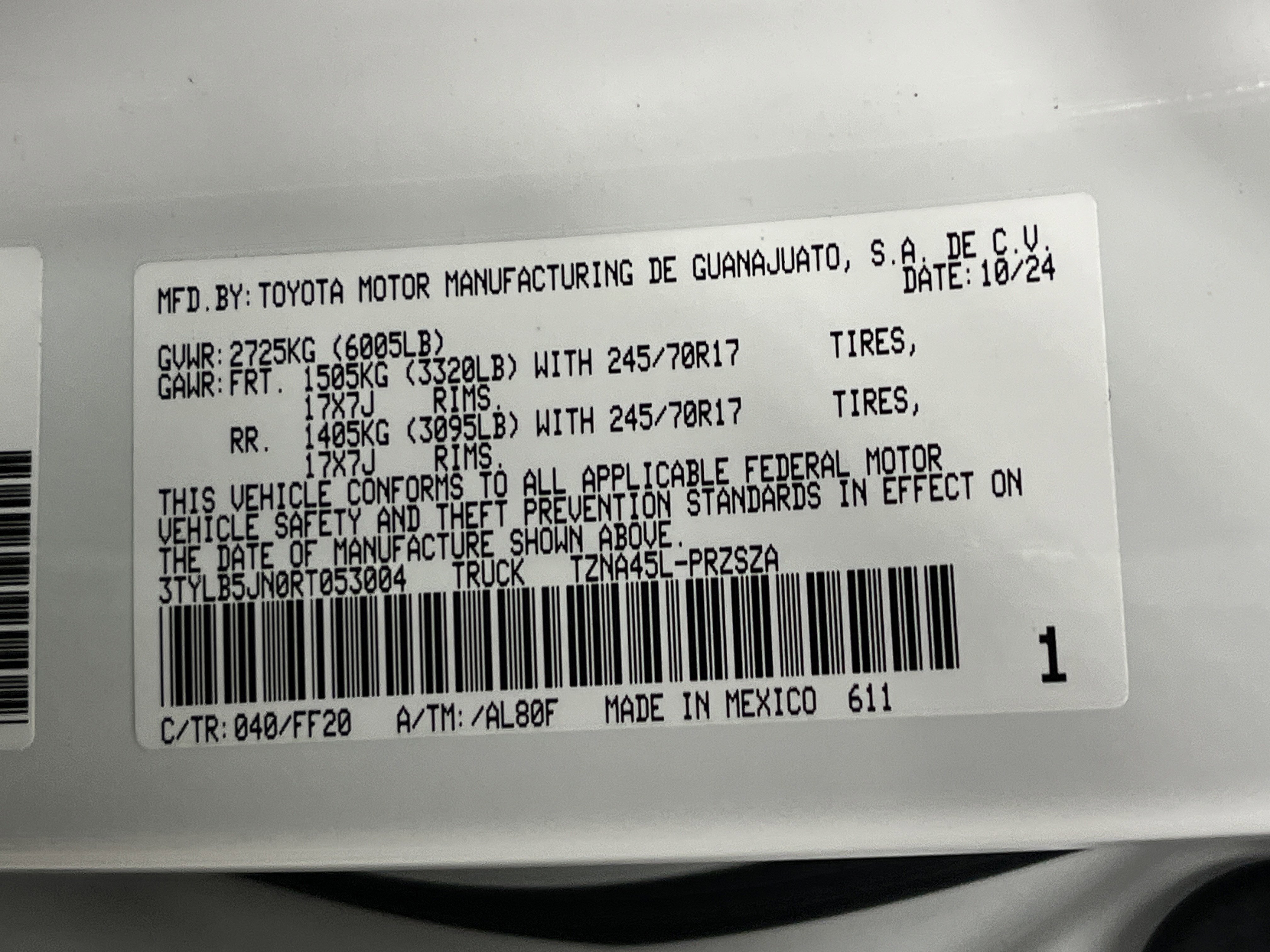 Certified 2024 Toyota Tacoma SR5 image 34