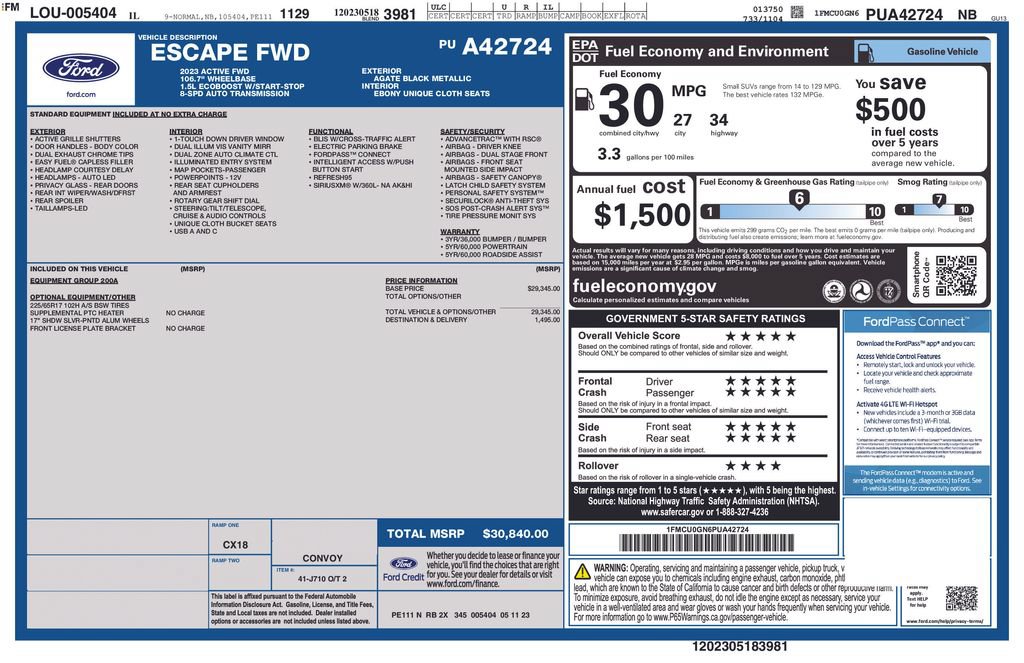 Used 2023 Ford Escape Active FWD image 33