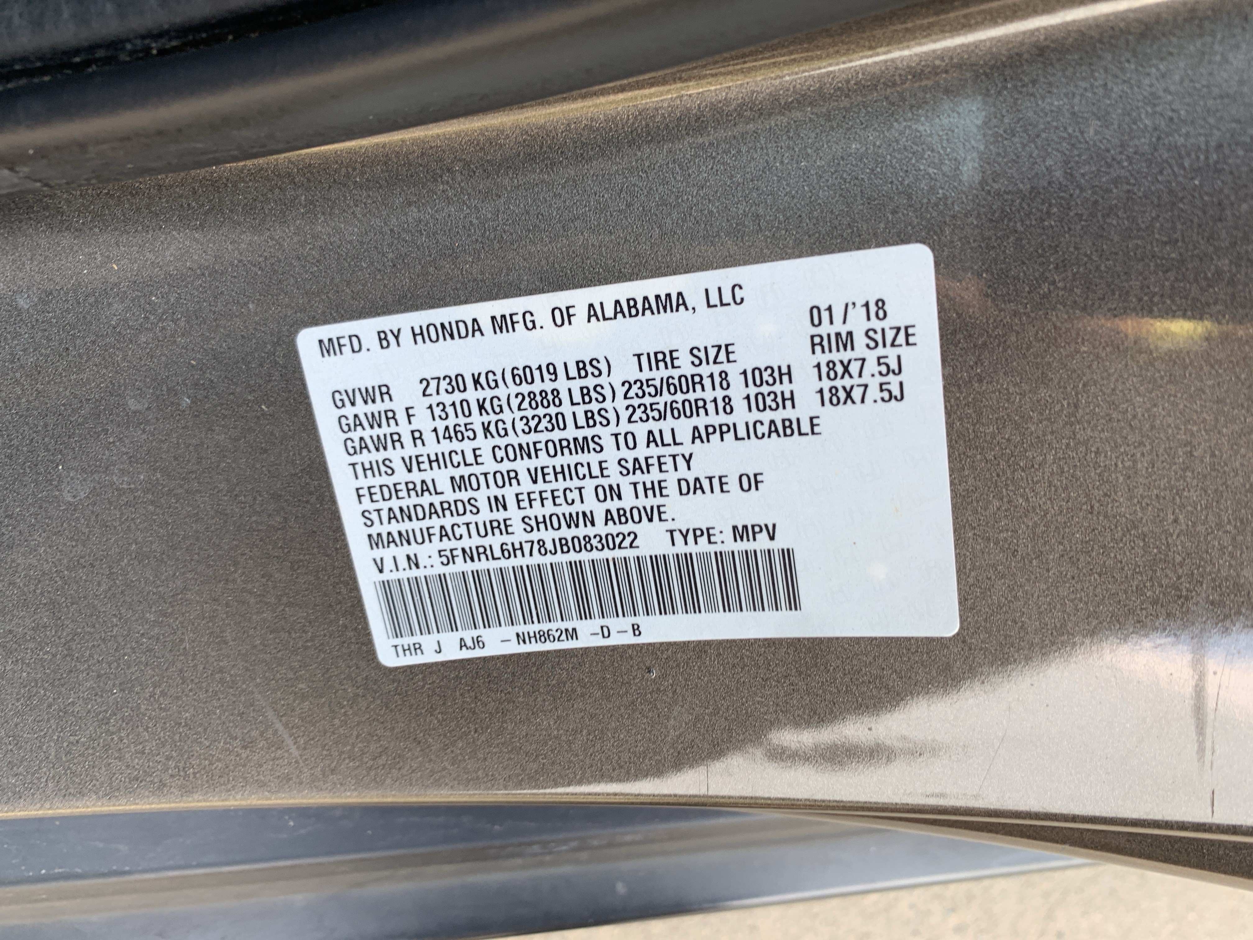 Used 2018 Honda Odyssey EX-L image 36