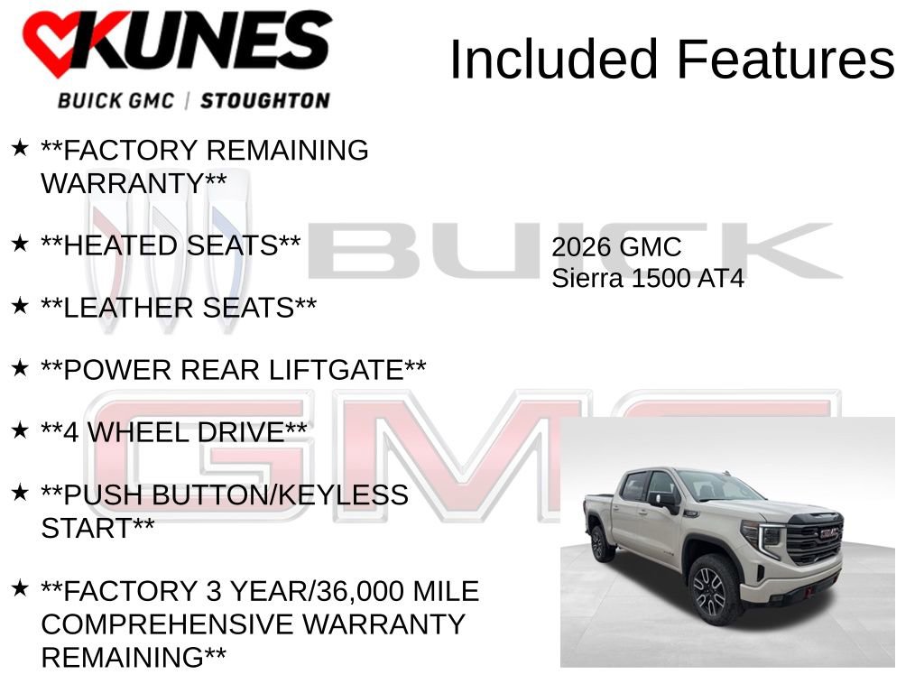New 2026 GMC Sierra 1500 AT4 w/ AT4 Premium Package image 3