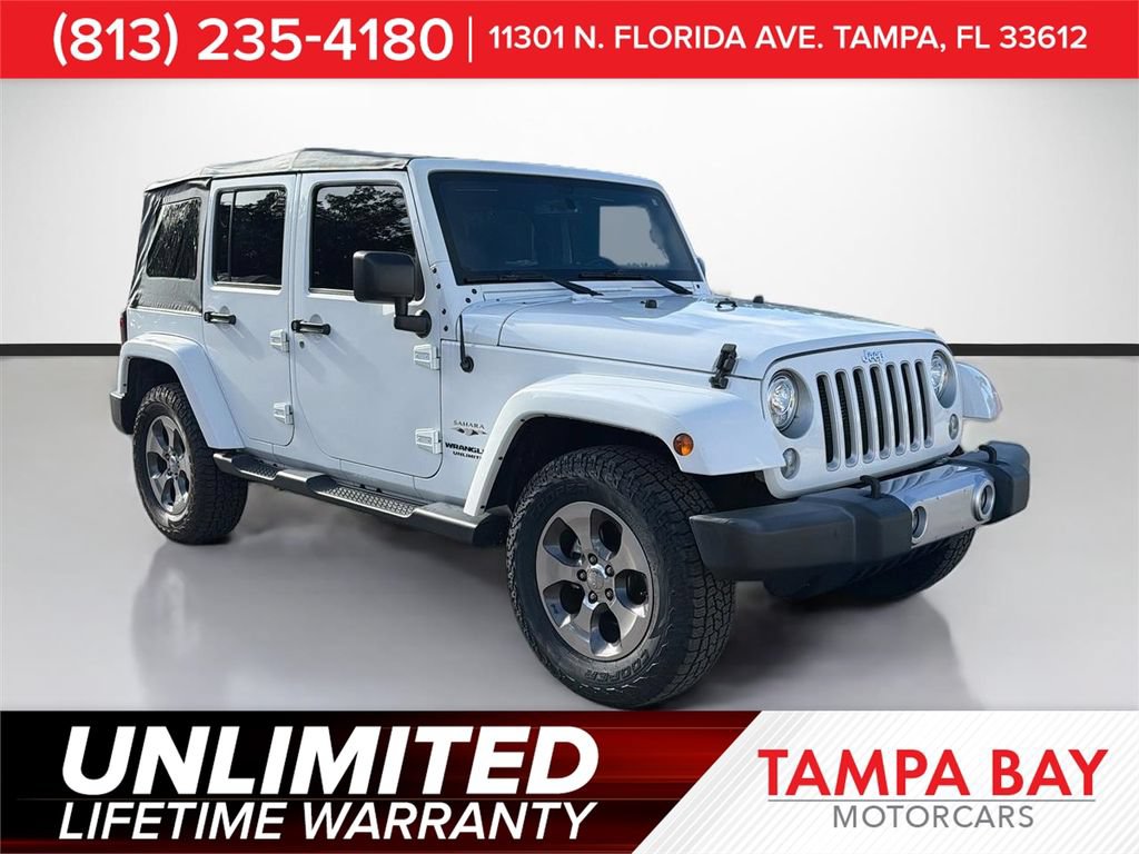 Used 2017 Jeep Wrangler Unlimited Sahara w/ Connectivity Group AWD/4WD image 1