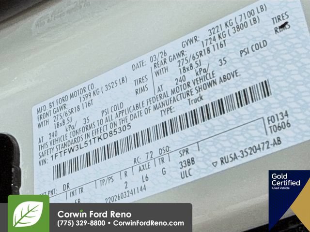 Certified 2026 Ford F150 XLT w/ Equipment Group 302A MID AWD/4WD image 35