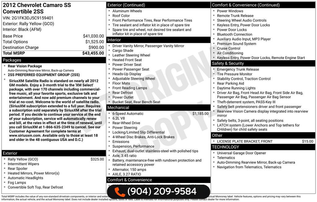 Used 2012 Chevrolet Camaro SS image 35