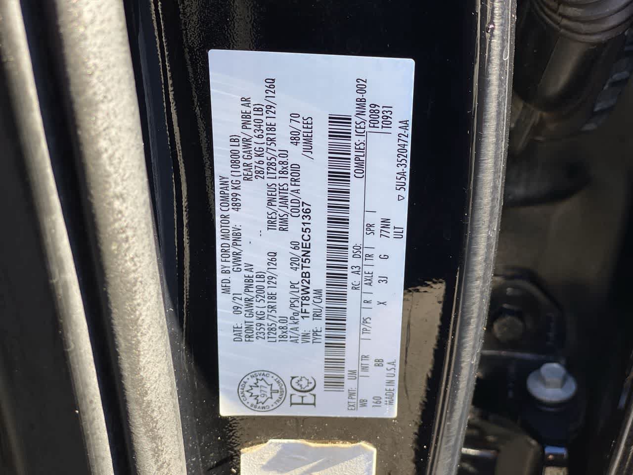 Used 2022 Ford F250 Platinum w/ Tremor Off-Road Package AWD/4WD image 28