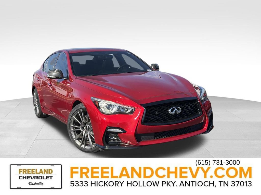 Used 2021 INFINITI Q50 Red Sport 400 w/ Carbon Fiber Package