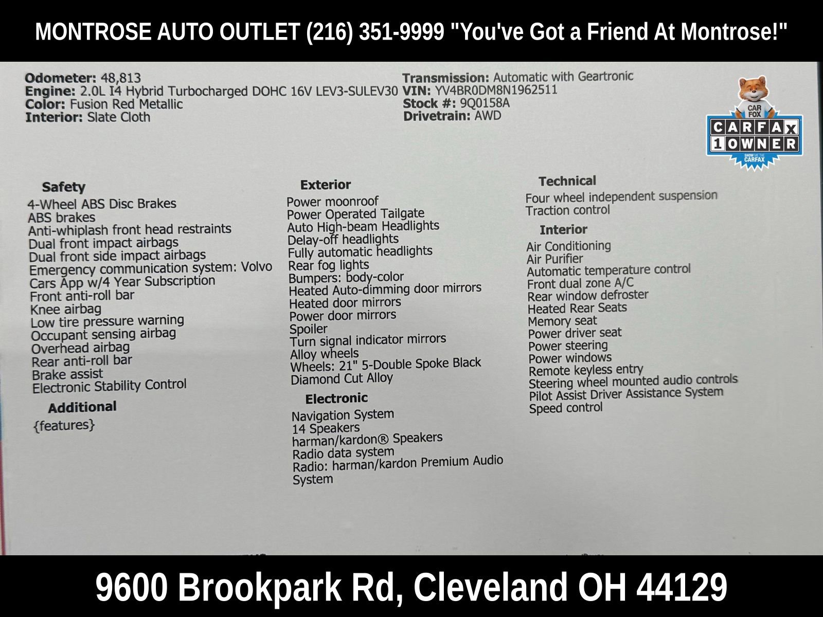 Used 2022 Volvo XC60 T8 R-Design w/ Advanced Package image 61