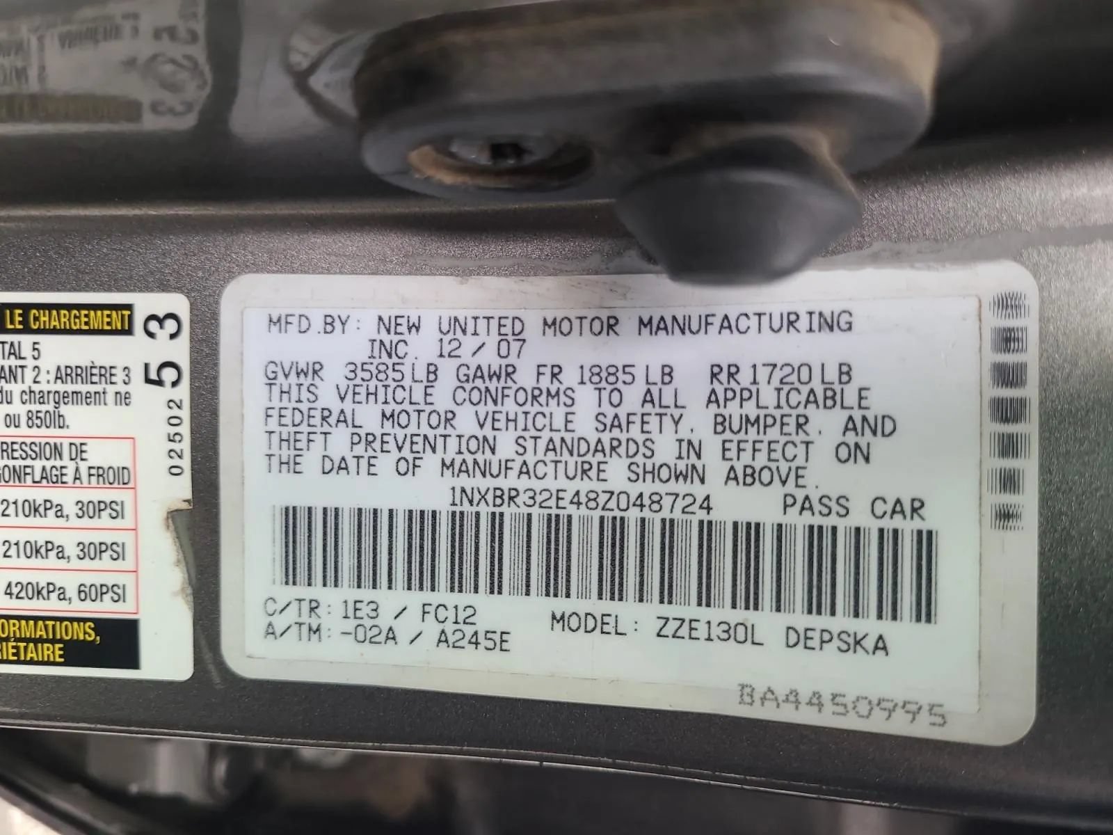 Used 2008 Toyota Corolla LE FWD image 23