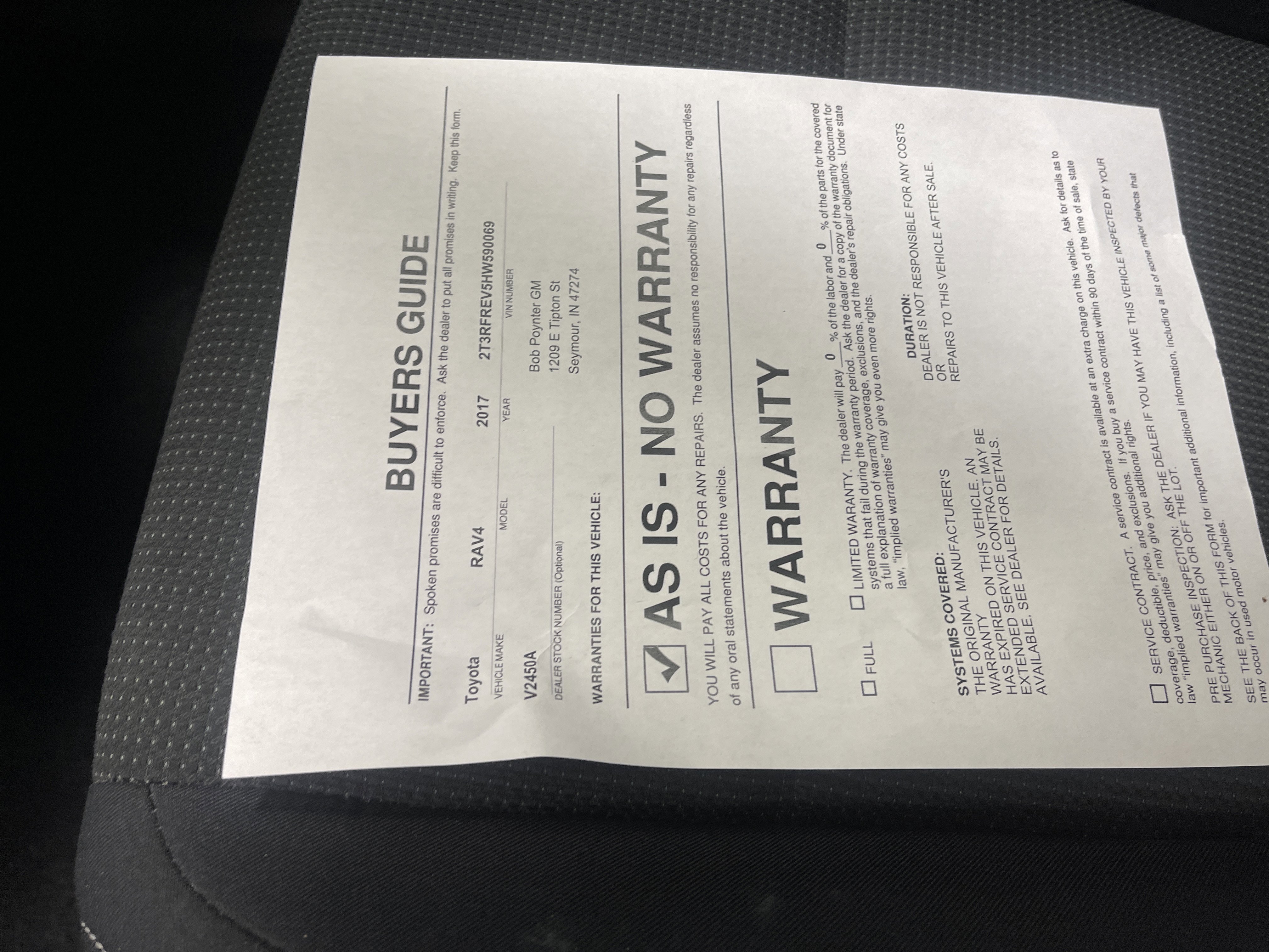 Used 2017 Toyota RAV4 XLE image 30