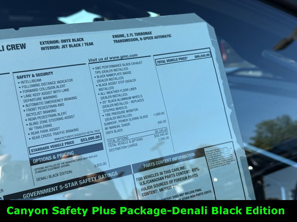 New 2026 GMC Canyon Denali w/ LPO, Denali Black Edition image 4