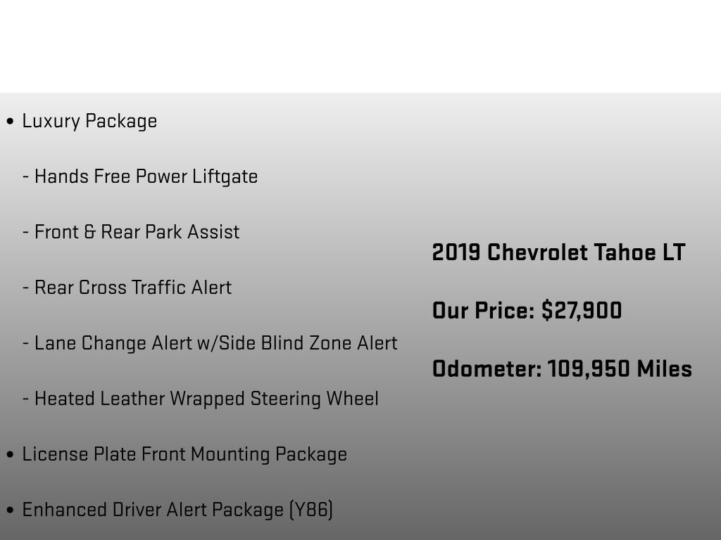 Used 2019 Chevrolet Tahoe LT AWD/4WD image 36
