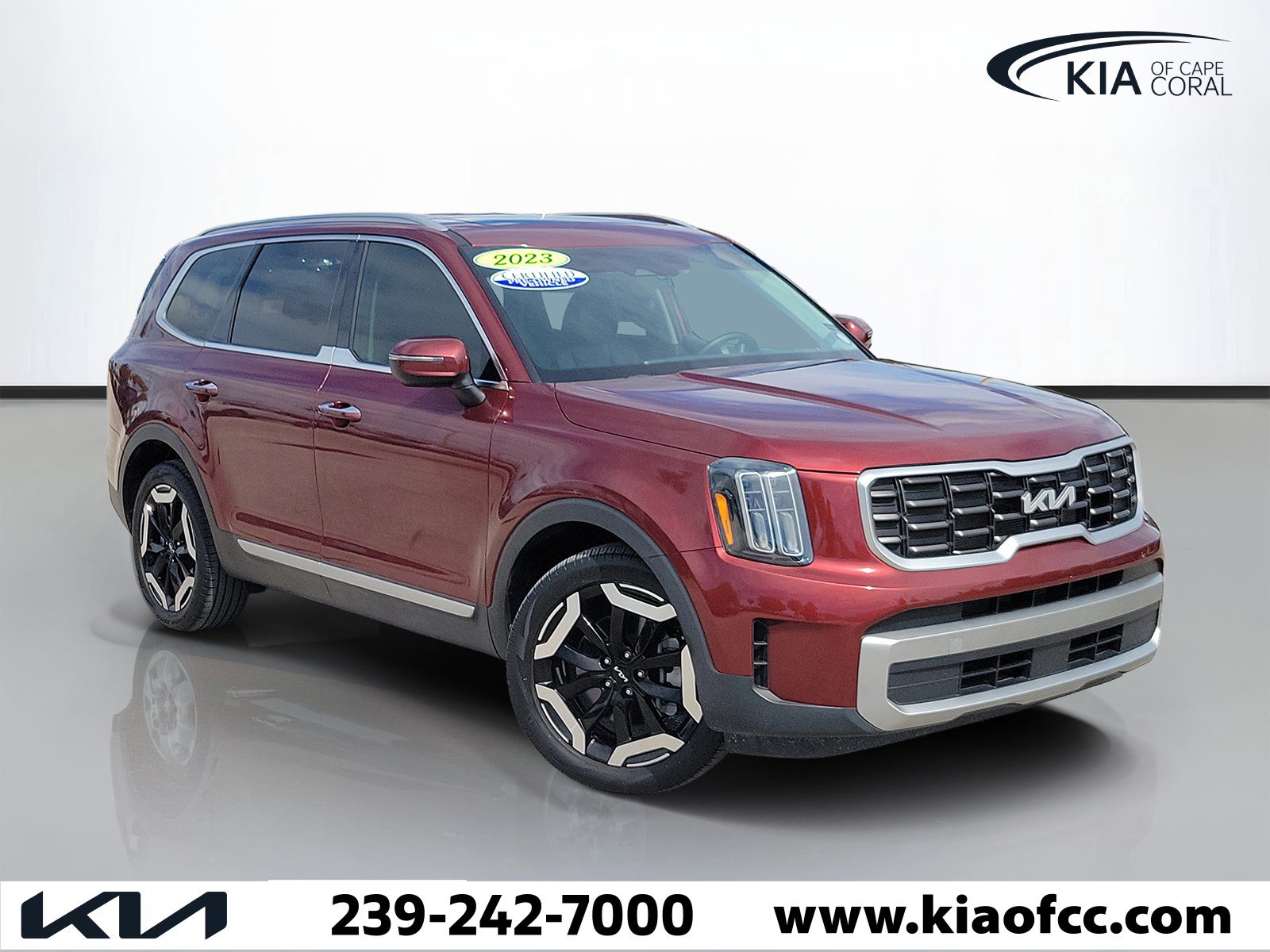 Certified 2023 Kia Telluride S w/ S Sunroof Package