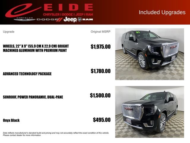 Used 2021 GMC Yukon XL Denali w/ Advanced Technology Package AWD/4WD image 12