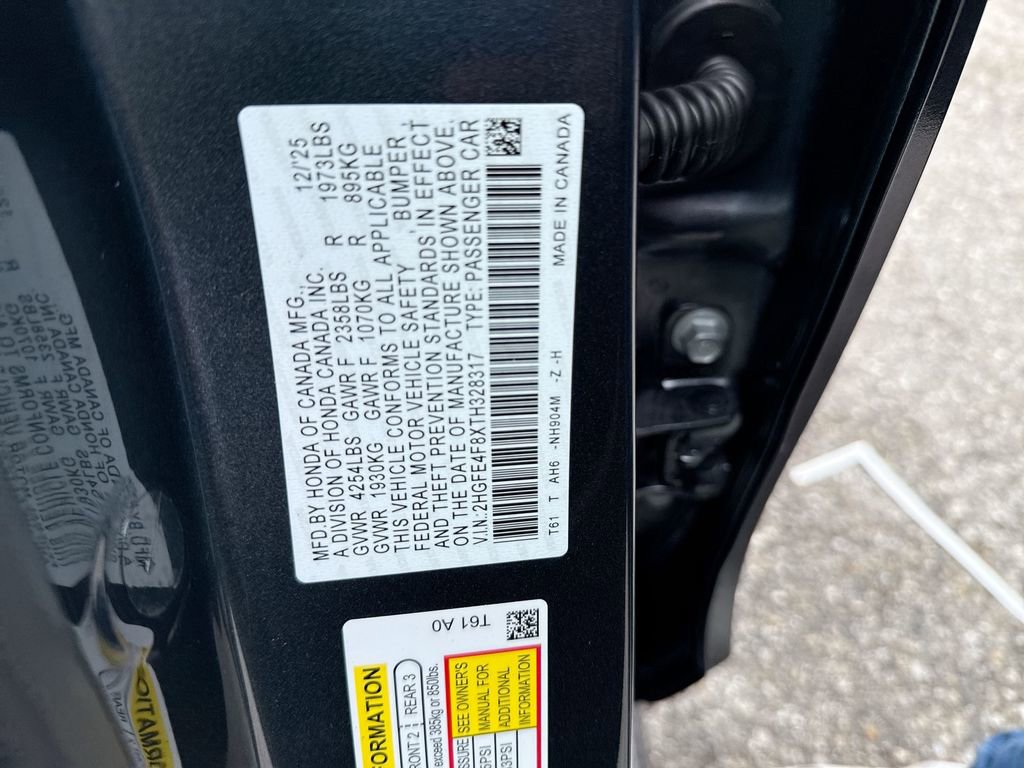 New 2026 Honda Civic Sport image 26