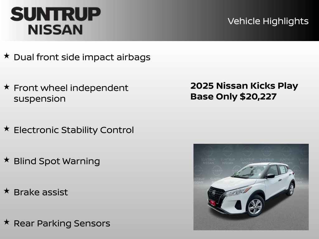 Certified 2025 Nissan Kicks Play S FWD image 30
