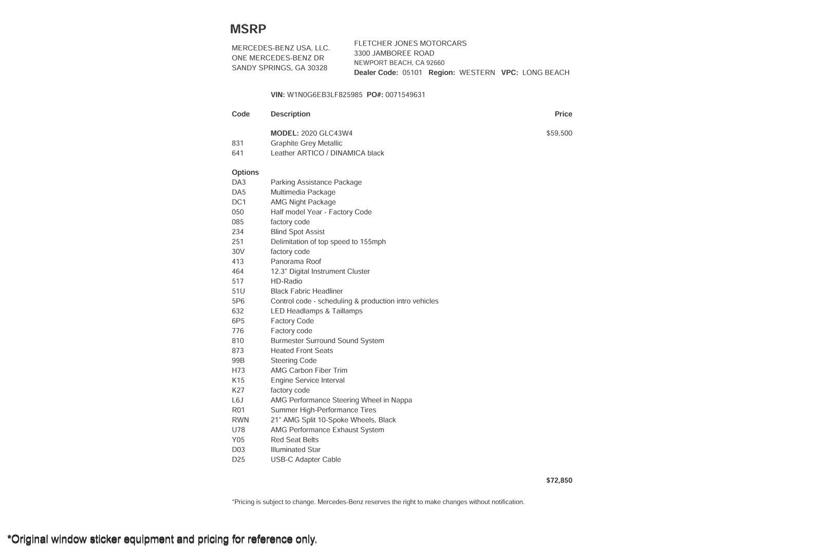 Used 2020 Mercedes-Benz GLC 43 AMG 4MATIC image 2