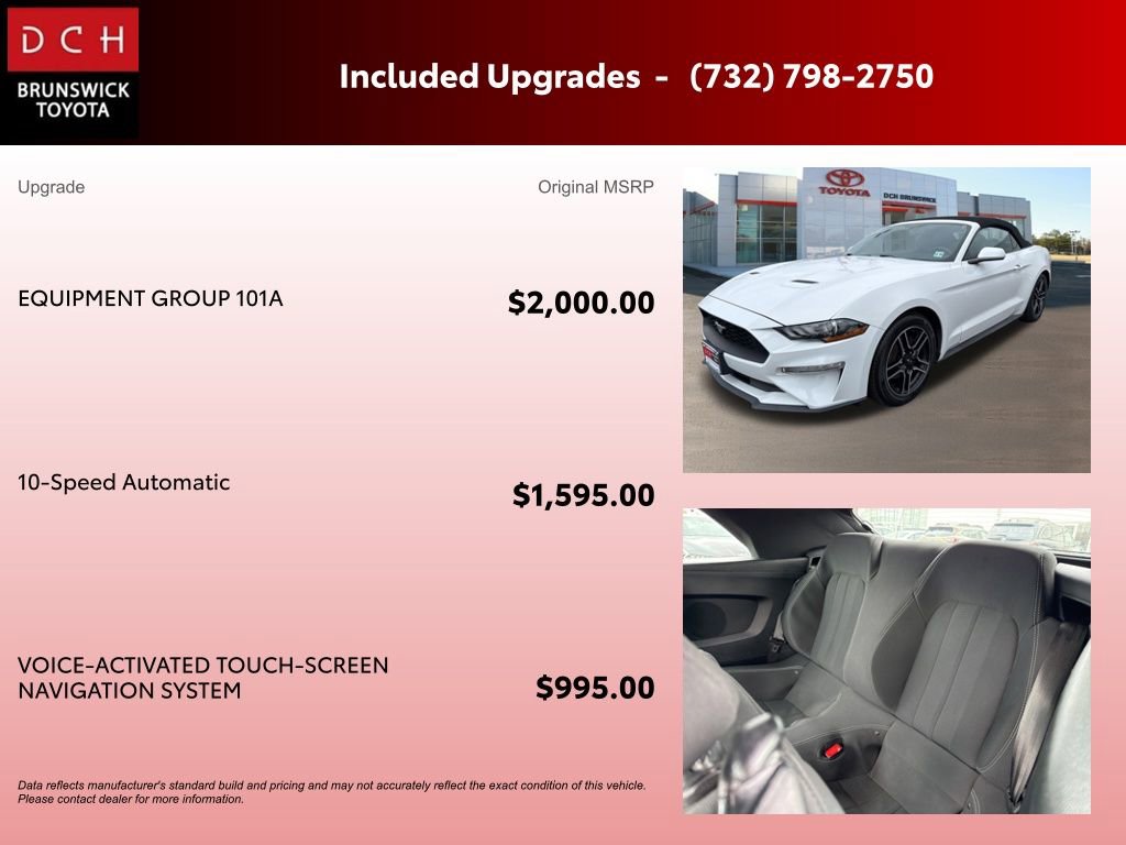 Used 2020 Ford Mustang Convertible w/ Equipment Group 101A image 6