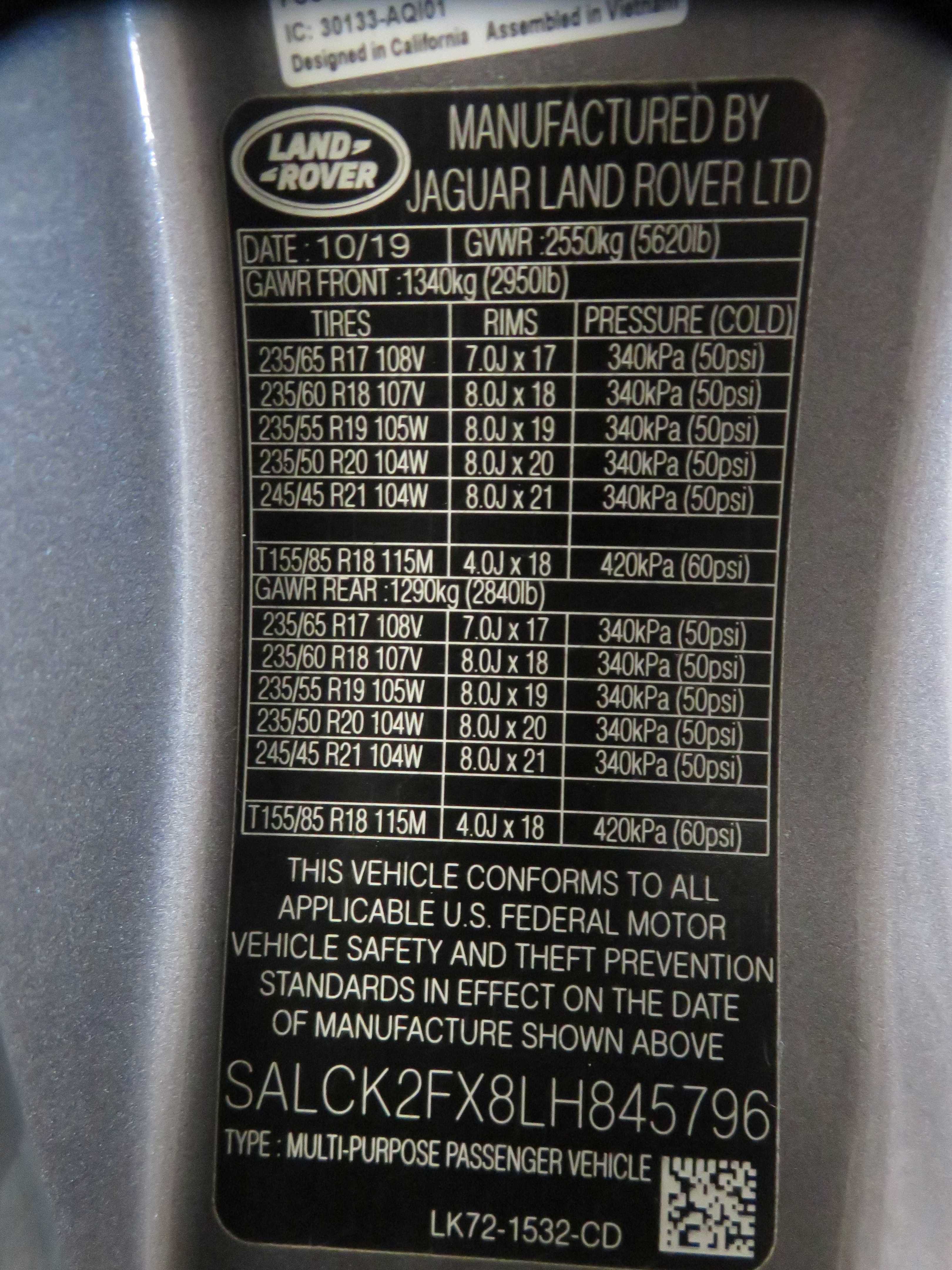 Used 2020 Land Rover Discovery Sport AWD/4WD image 72