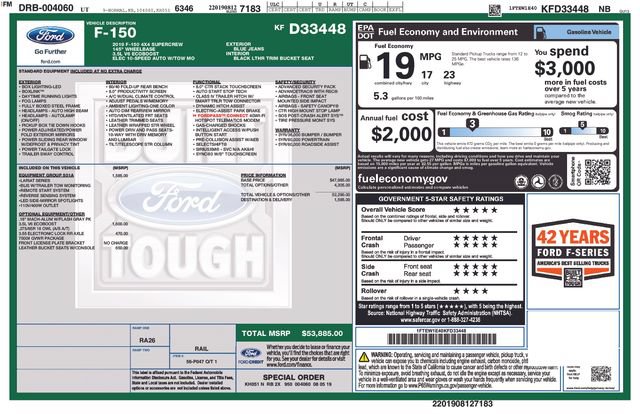 Used 2019 Ford F150 Lariat w/ Equipment Group 501A Mid AWD/4WD image 3