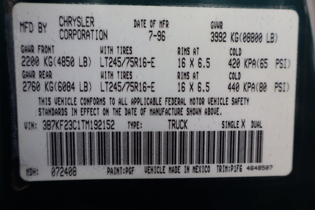 Used 1996 Dodge Ram 2500 Truck 4x4 Club Cab image 43
