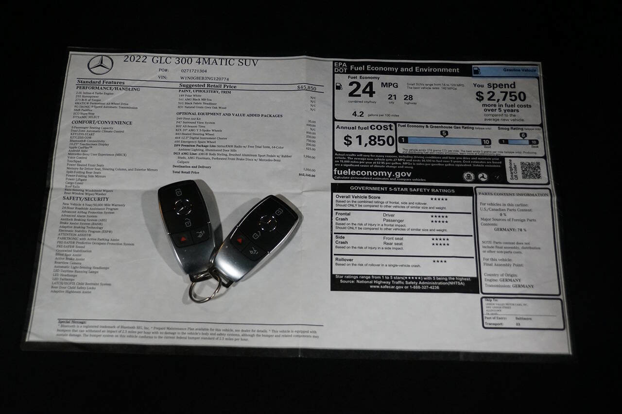 Used 2022 Mercedes-Benz GLC 300 4MATIC image 41