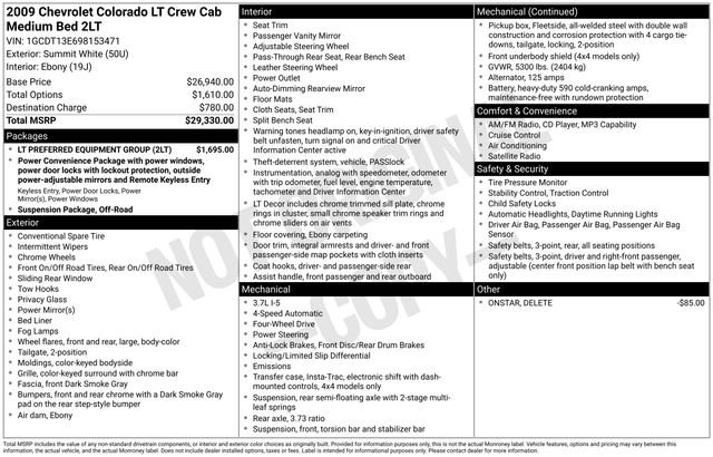 Used 2009 Chevrolet Colorado LT w/ LT Preferred Equipment Group image 10