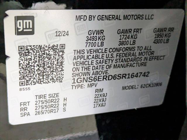 Used 2025 Chevrolet Suburban RST w/ Comfort Package AWD/4WD image 27