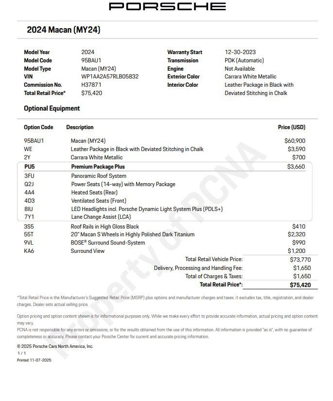 Certified 2024 Porsche Macan w/ Premium Plus Package image 6